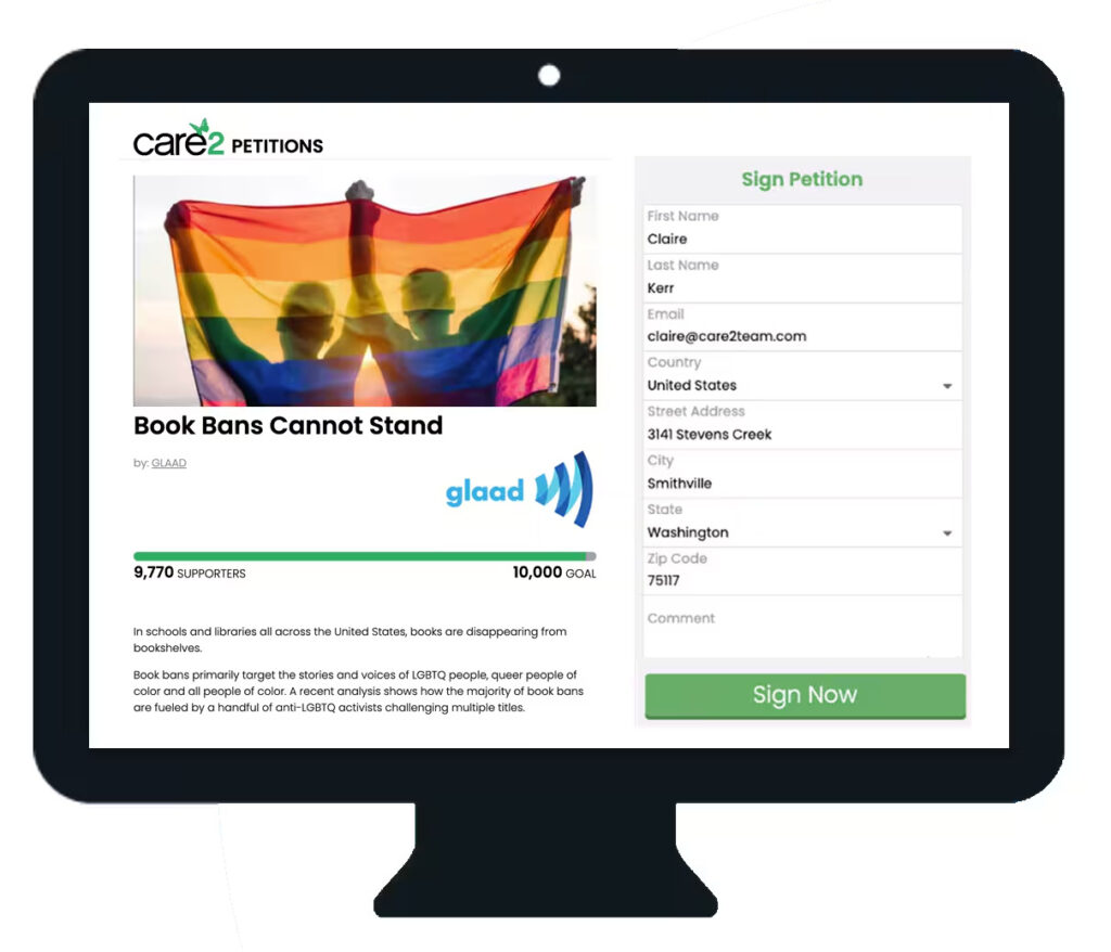 GLAAD and Care2 petition